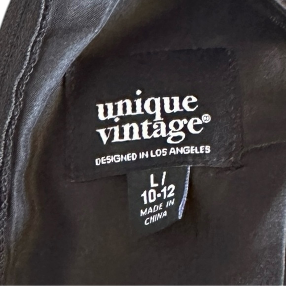 Unique Vintage Black Mistletoe Glitter Mesh Holiday Party Dress L 10-12 NWT - Picture 9 of 11